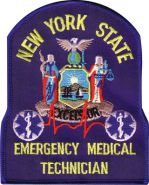 NEW YORK STATE EMERGENCY MEDICAL TECHNICIAN Shoulder Patch